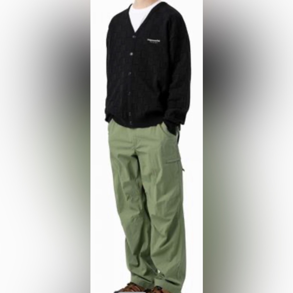 thisisneverthat Nylon Ripstop Unisex Street Style Logo Bottoms Olive Size Small